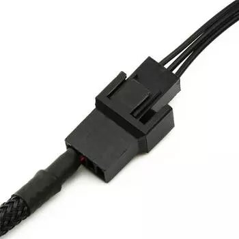 New 5Pcs 15-Pin Male SATA to Dual Fan 12V Sleeved Power Adapter Cable 11 / 27cm
