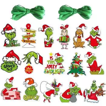 New 64pcs Christmas Tree Hanging Ornaments Decorations for Home Decorations