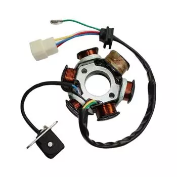 New 6 Poles 5 Wires Half-Wave Ignition Magneto Stator for GY6 70cc 90cc 110cc 125cc