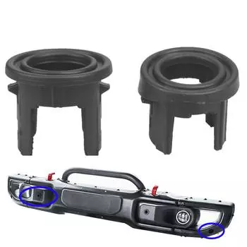 New 6PCS Car Front Bumper Radar Bracket Black ABS Plastic For JEEP Wrangler JL 2018+