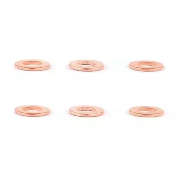 New 6Pcs Copper Shim Clip Washer Nozzle Copper Washer Gasket F00VC17503