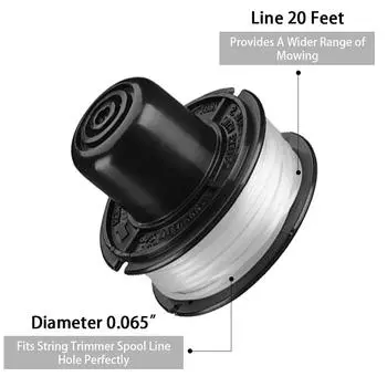 New 6pcs RS-136 Line Spool 0.065 20ft For ST4000 ST4050 ST4500 ST3000 Spool Trimmer