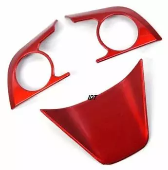 New 80 Series Harrier Steering Garnish, Red Steering Wheel Cover, Switch Trim, Interior Panel (Red)