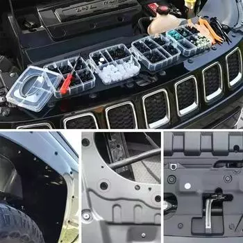 New 845pc-100Pc Car Fastener Clip Kit Fender Rivet Clip Auto Body Push Retainer Pin Rivet Bumper Door Trim Panel Retainer Repair