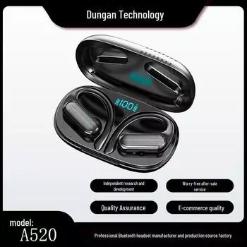New A520 Wireless TWS Sports Bluetooth In-Ear Touch Headset with Electroplating Stereo Model A520 чёрный