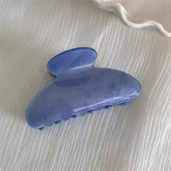 New Acrylic Hair Claw Medium Size Fresh Bright Blue Green Color Shark Clip Hair Clamps Grab Women Hair Accessories