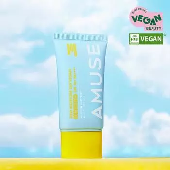 [НОВИНКА] Amuse Clear Moisture 365 Vegan Sun Cream 40 мл, Корейский солнцезащитный крем