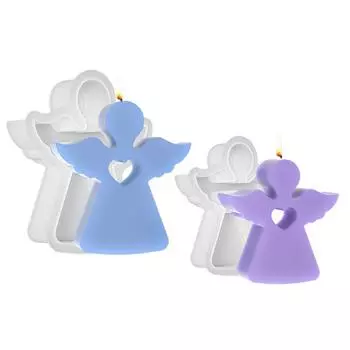 New Angel Silicone Mold DIY Candlestick Mold Jewelry Aromatherapy Cream Candle Love Angel Silicone Mold светло-серый