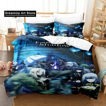 New Anime Eminence in Shadow Bedding Set Boys Girls Twin Queen Size Duvet Cover Pillowcase Bed Kids Adult Fashion Home Textiles EU Single 90x200cm