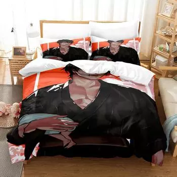 New Anime Jujutsu Kaisen Toji Fushiguro Bedding Set Single Twin Full Queen King Size Bed Set Adult Kid Bedroom Duvet cover Sets EU Twin 135x200cm