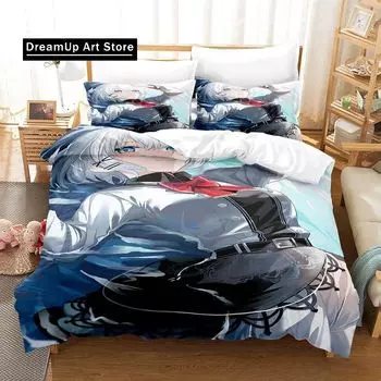 New Anime The Detective Is Already Dead Bedding Set Single Twin Full Queen King Size Bed Set Adult Kid Bedroom Duvet cover Sets EU Single 90x200cm