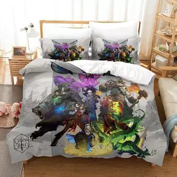 New Anime The legend of vox machina game Bedding Set Single Twin Full Queen King Size Bed Set Adult Kid Bedroom Duvet cover Sets EU Twin 135x200cm