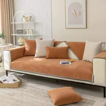 New Anti-cat Scratch Four Seasons Universal Simple Fashion Chenille Jacquard Sofa Cushion Cover Cover Cloth Non-slip 70x70