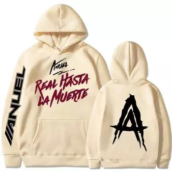 New Anuel AA Printed Hoodies Sweatshirt XS