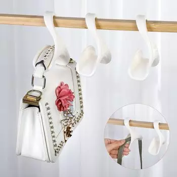 New Arch Bag Hanger Hook Wardrobe Durable Rack Closet Cloth Handbag Holder Hook Hanging Storage Rack for Hat Scarves Tie Shelf серый