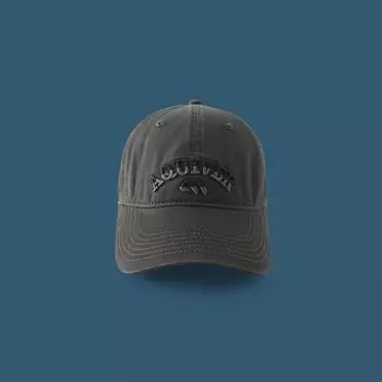 New Arrival American Retro Embroider Peaked Cap Men s Summer Couple Face White Baseball Cap Women s Wide Brim Face Small Grey Adjustable