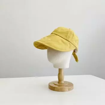New Arrival Bows Sun Protection Hat Women s Summer Sun-Proof Thin UV-Proof Peaked Cap All-Matching Sun Hat Yellow Adjustable