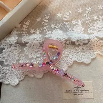 New Arrival Colorful Diamond Crystal Butterfly Hair Clip for Women, Luxurious and Stylish, Large Size for Bun Hairstyles