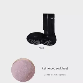 New Arrival Fall and Winter Pilates Long Yoga Socks Non Slip Professional Women s Fitness Exercise Knee Socks Training Wear Socks Black