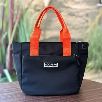 New Arrival Handbag Large Capacity Lunch Bag Lunch Box Bag Easiest for Match Baby Mummy Bag Office Worker Work Clothing Hand-Carrying Bag Black