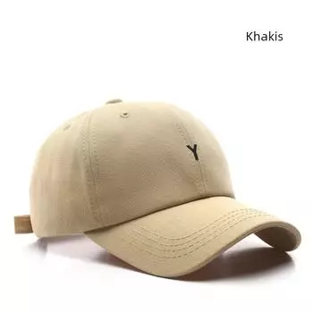New Arrival Hat Female Retro Alphabet Embroider Curved Brim Baseball Cap Male Sun Protection Sun-Poof Peaked Cap Summer Sun Protection Kakh Adjustable