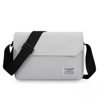 New Arrival Large Capacity Men s Bag Shoulder Bag Men s Messenger Bag Men Bag Canvas Oxford Cloth Horizontal Sports Backpack Gray