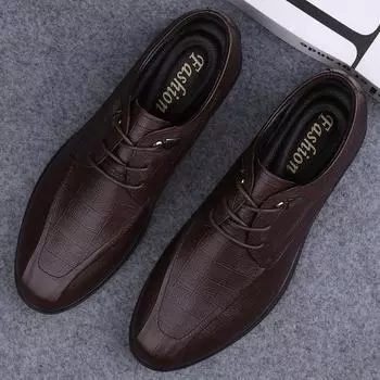 New Arrival Man Genuine Leather Shoes Handmade Rubber Sole Man Business Flats Office Male Dress Lether Shoes Warm Plush Fur Shoe 38