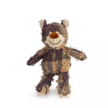 New Arrival Pet Supplies Stuffed Toy Dog Molar Long Lasting Corduroy Three Animal Sounding Doll Yellow Duck Wholesale Medium beggar bear denim blue 22cm