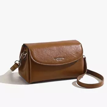 New Arrival Shoulder Messenger Bag Temperament Commute Retro Casual Bag Women s Small Bag Women s 2025 New Arrival All Year Round Neutral Light brown