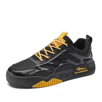 New Arrival Skateboard Footwear Men Designer Sneakers 2024 Fashion Black Breathable Mesh Platform Casual Shoes Zapatos De Hombre 39 зелёный