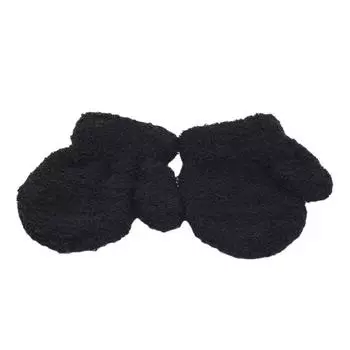 New Arrival Winter Baby Boys Girls Solid Color Gloves Warm Full Finger Mittens Gloves For Children Toddler Kids белый