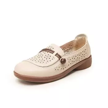 New arrivals butterfly loafer women s summer hollow-out shoes with string ladies comfortable ballet flats slip on soft moccasins CN 35 чёрный
