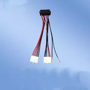 New ATX to AT Power Supply Adapter 20Pin ATX to 2-Port 6Pin Converter Power Cable