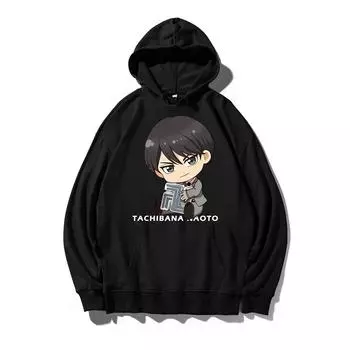 Новый осенне-зимний свитер с капюшоном с рисунком для мужчин и женщин, студенческие топы с длинными рукавами для мужчин и женщин S