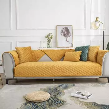 New Autumn and Winter Dutch Velvet Solid Color Super Soft Sofa Cushion Modern Simple Anti-slip Sofa Cushion Cover 70*70