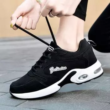 New Autumn and Winter Sports Shoes Female Air Cushion Student Running Shoes Travel Shoes Outdoor Casual Women s Shoes 35 белый