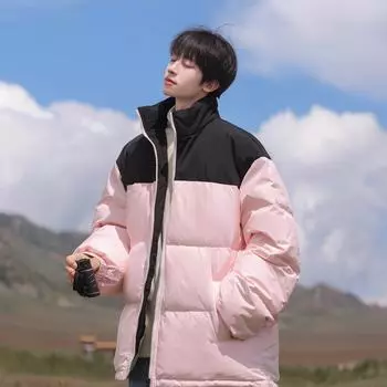 New autumn and winter stand collar down jacket men s trendy fashionable warm and cold-resistant casual jacket for men M