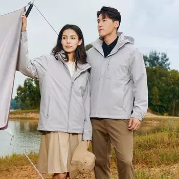 New autumn and winter three-in-one windproof jacket for men and women, detachable outdoor mountaineering jacket, windbreaker jacket for men S