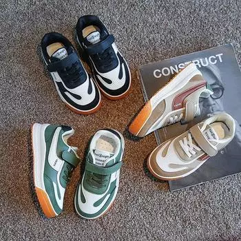 New Autumn Fashion Child Sneakers Soft Soles Breath Comfort Girls Shoes Trendy Classic Boy Shoe Stylish Versatile Casual Shoe 26insole16.5cm чёрный