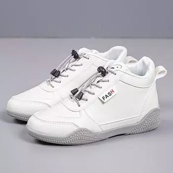 New autumn lightweight student casual shoes women s middle help versatile little white shoes wear-resistant women s sports shoes 35