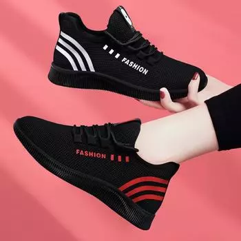 New autumn mesh women s Shoes Soft soled antislip walking footwear Casual breathable sports shoes comfortable ladies shoes Mujer 36