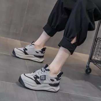 New Autumn Winter Genuine Leather Casual Shoes Sports Shoes Women s Shoes Thick Sole Inner Height Increasing Shoes Sneakers 35