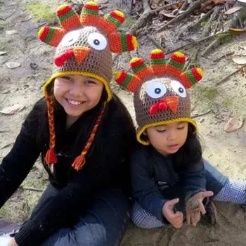 Новая детская шапка с ушками кролика, симпатичная и универсальная, ветрозащитная, защитная наушника для весны и осени Children 40-45