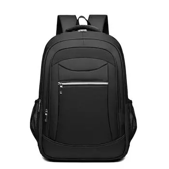 New backpack business large capacity large student schoolbag simple outdoor travel backpack чёрный