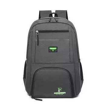 New backpack simple casual large capacity student schoolbag outdoor commuting business computer backpack серый