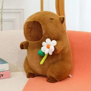 New Backpack Turtle Cartoon Pibala Plush Toy Capybara Doll Burger Rag Doll Pillow Gift 30cm