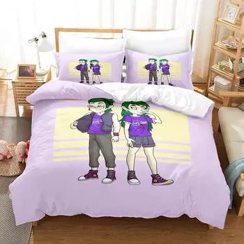 New Bad Girl Coven Bedding Set Single Twin Full Queen King Size Bed Set Adult Kid Bedroom Duvet cover Sets Anime Bed Sheet Set EU Twin 135x200cm