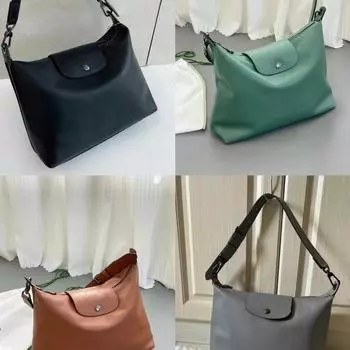 New Bags Lower HOBO High -level Sensing Bag Tot Big Big Capacity Shoulder Bag коричневый