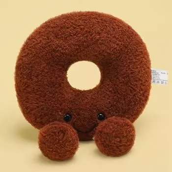 New Baking Series Doll Toast Burger Egg Tart Dessert Plush Cake Office Pillow Home Decor Birthday Christmas Halloween Gifts about 18-20cm