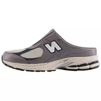 New Balance 2002R Мюли Темно-Серые Мужские Кроссовки Белые M2002RMJ